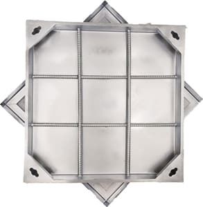 Nắp Hố Ga Vuông Inox Âm Sàn