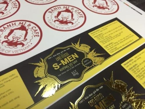 in decal giấy ép kim