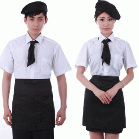 May đồng phục nhân viên phục vụ