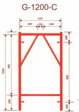 Giàn giáo xây dựng 1,2m