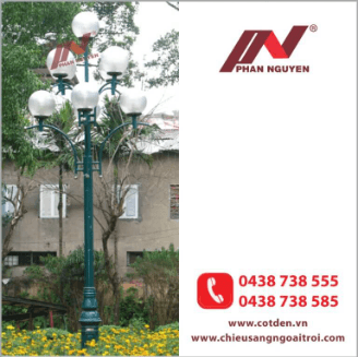 Cột đèn sân vườn