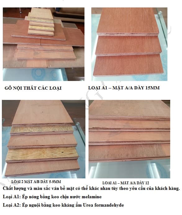 Gỗ dán cho nội thất