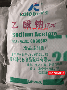 Sodium Acetate Anhydrous – CH3COONa