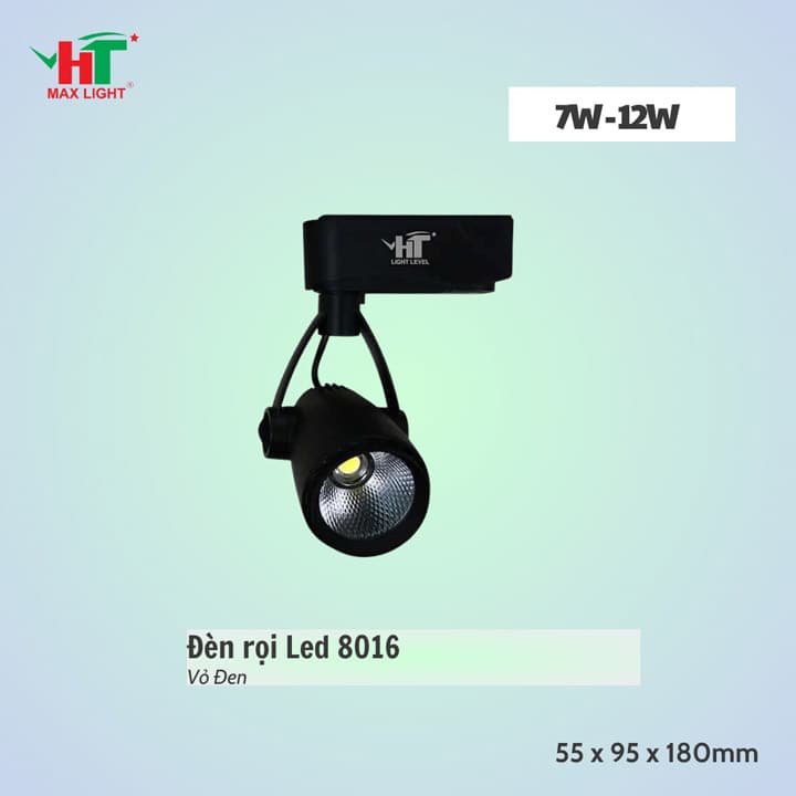 Đèn rọi ray 8016 vỏ đen