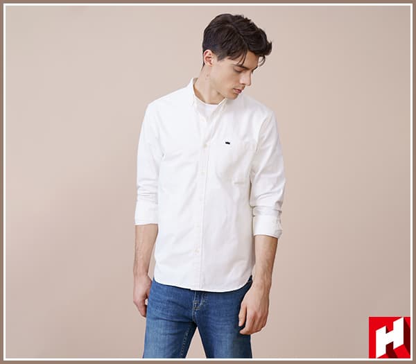 áo sơ mi Oxford dài tay co giãn