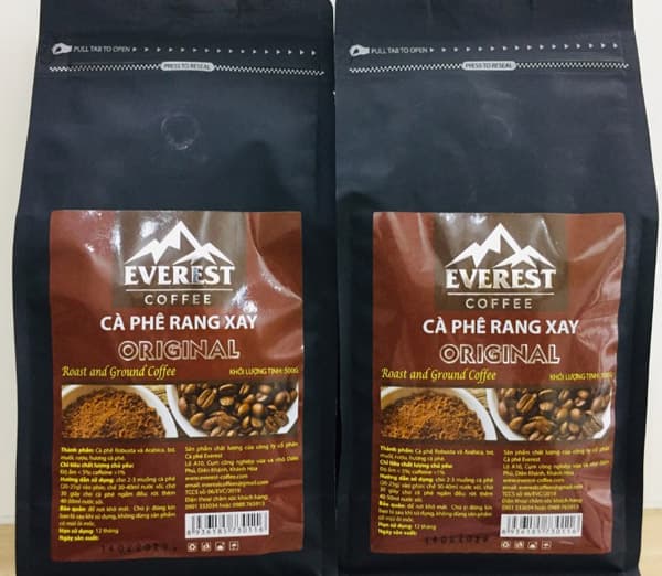 Cà phê rang xay original túi zip 500g