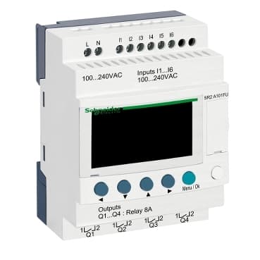 SR2A101FU - Rờ Le Lập Trình Thông Minh SR2 100-240VAC, 6Di/4DO No CLock