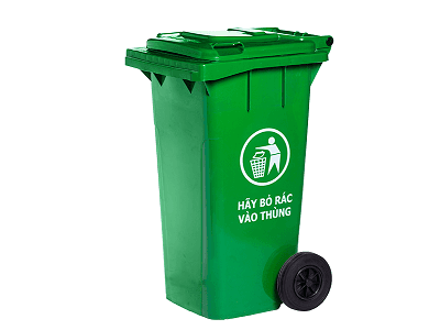 Thùng rác nhựa 240L nắp kín