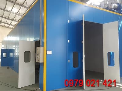 Hệ thống buồng phun sơn tĩnh điện bán tự động