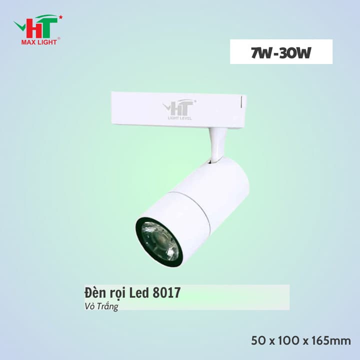 Đèn rọi ray 8017 vỏ trắng