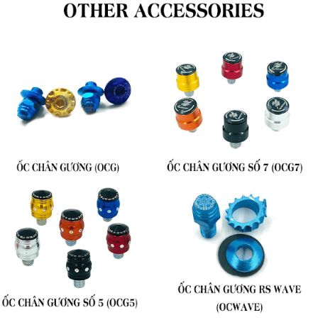 ốc chân gương xe máy