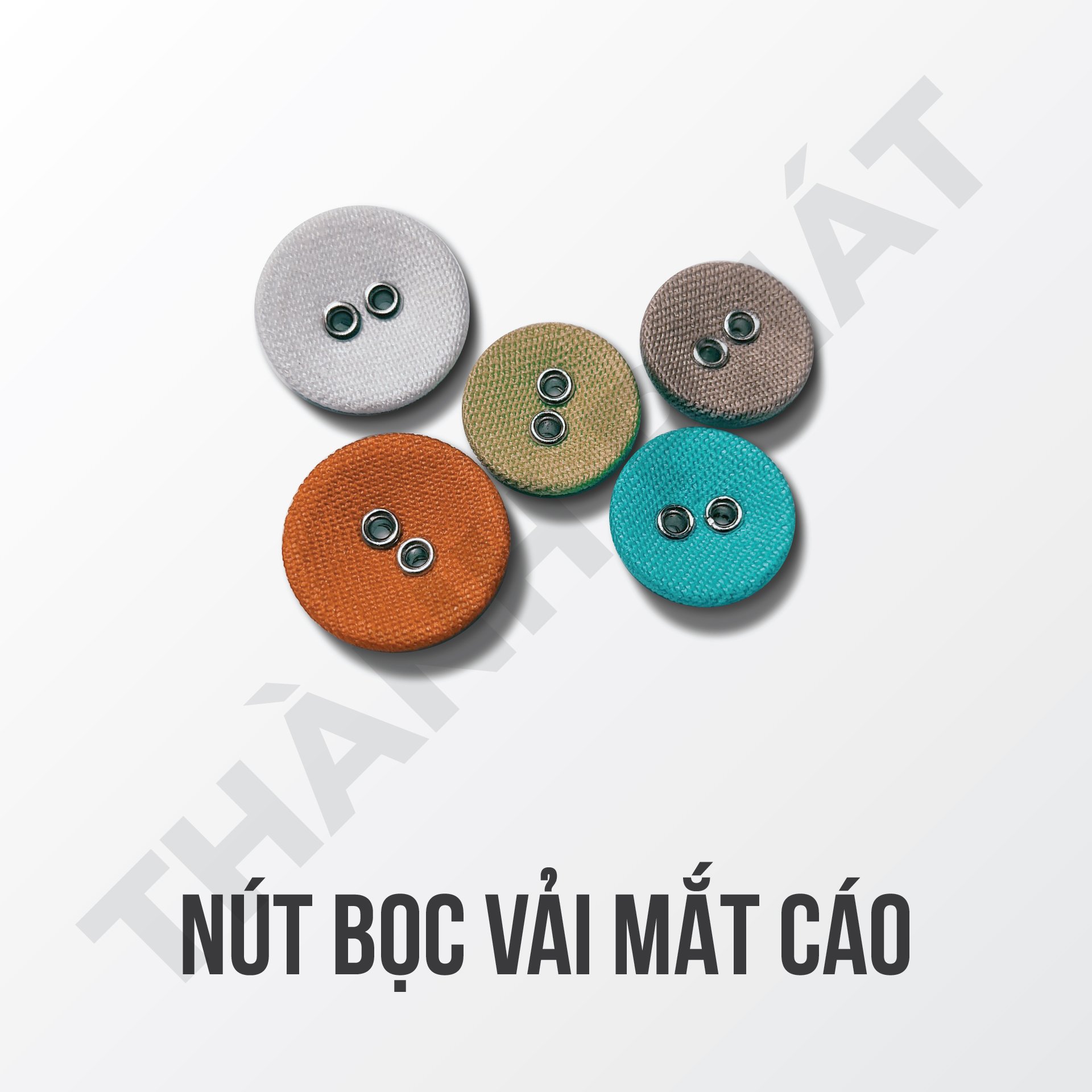 nút bọc vải mắt cáo