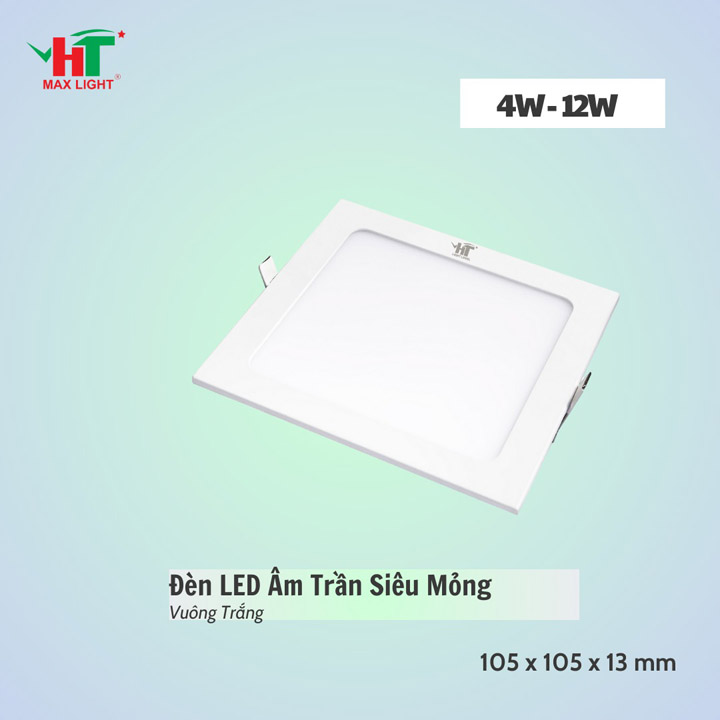 Đèn LED âm trần siêu mỏng vuông