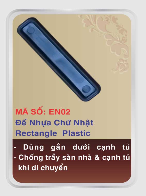 Đế nhựa chữ nhật