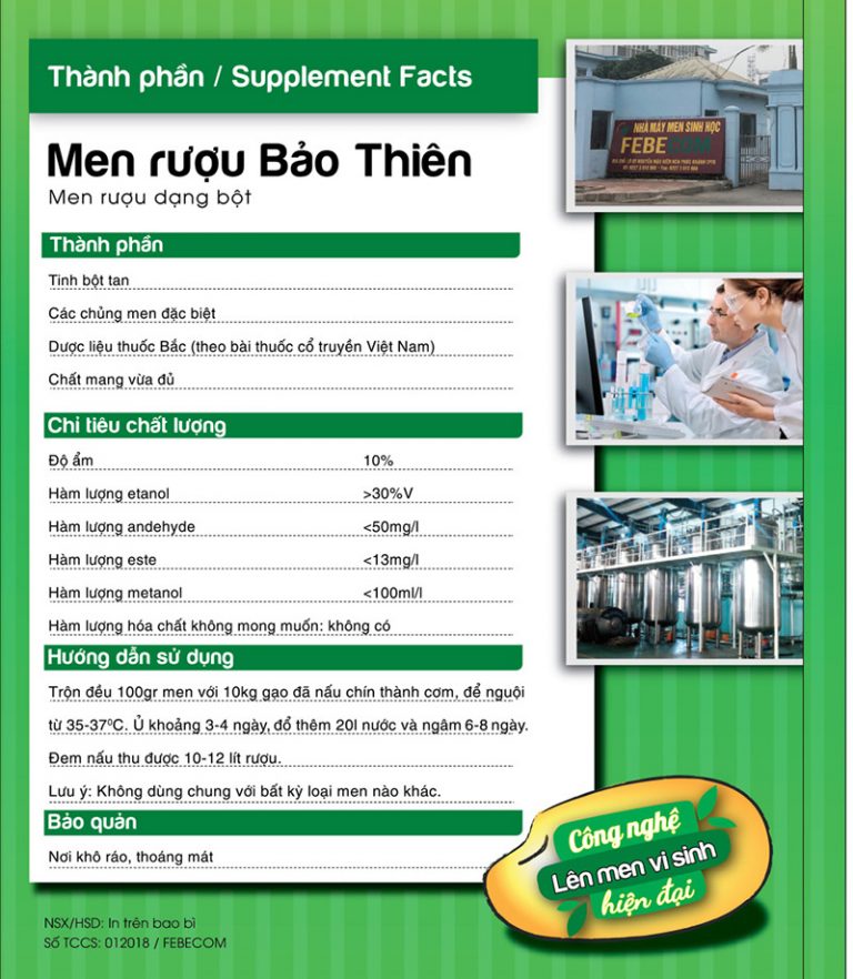 Men rượu Bảo Thiên