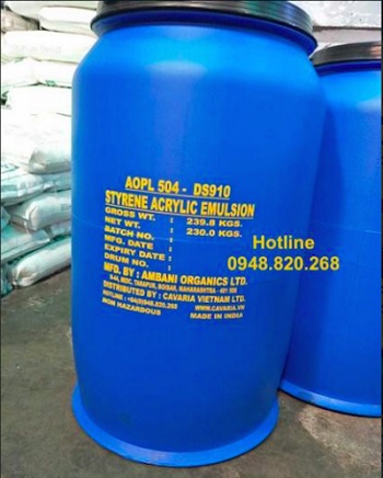 Nhựa Styrene Acrylic DS910 230kg/phuy
