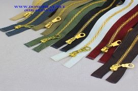 Dây kéo đồng vàng
