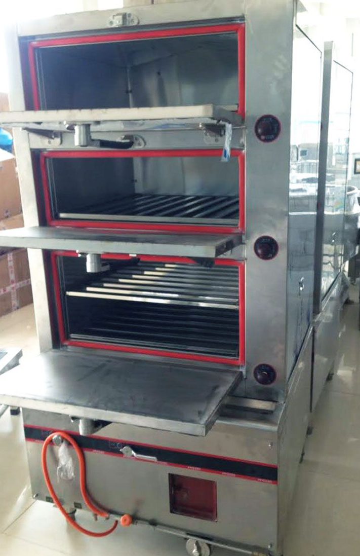 Tủ hấp hải sản dùng điện 3 ngăn