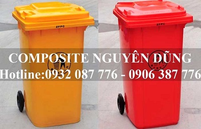 Thùng rác nhựa HDPE 240 lít