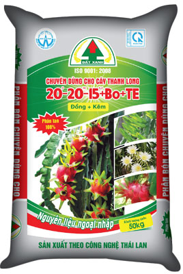 Phân bón Đất Xanh dùng cho cây thanh long