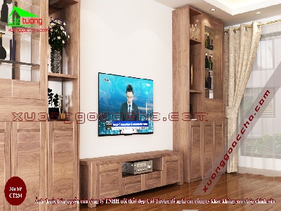 Kệ ti vi gỗ óc chó