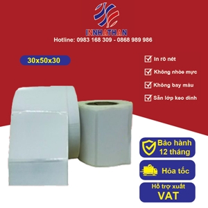 Tem Decal Nhiệt 30x50mmx30m