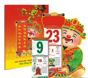 In lịch tết