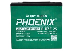 Ắc Quy Xe Điện Phoenix 6-DZF-25