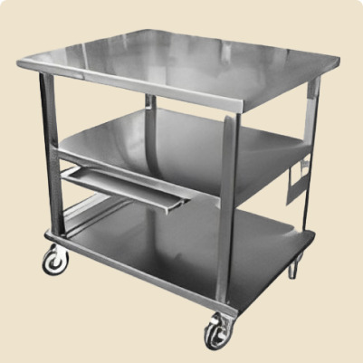Xe đẩy Inox