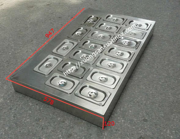 Khay topping inox