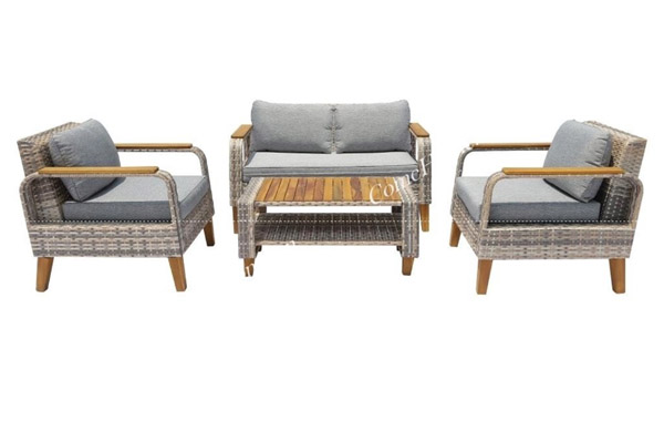 Bộ bàn ghế sofa đan nhựa giả mây