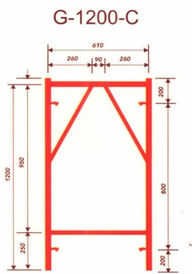 Giàn giáo xây dựng 1,2m