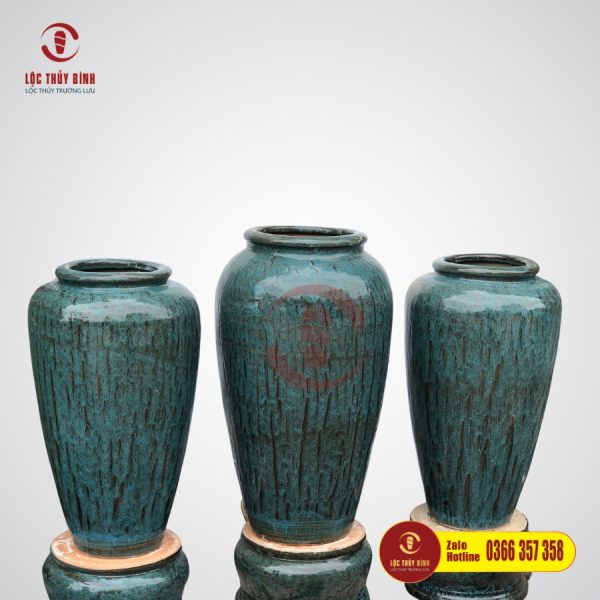 Bộ ba lu nước phong thuỷ trơn