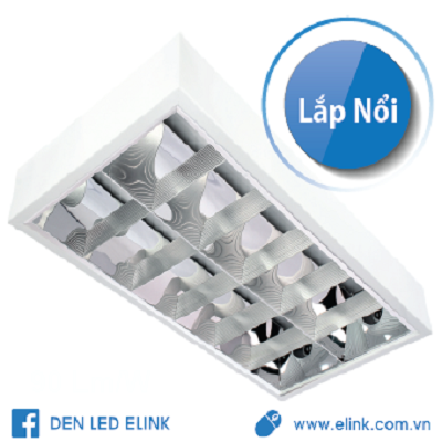 Máng đèn LED phản quang lắp nổi