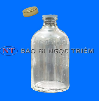 Chai thủy tinh 100cc trắng