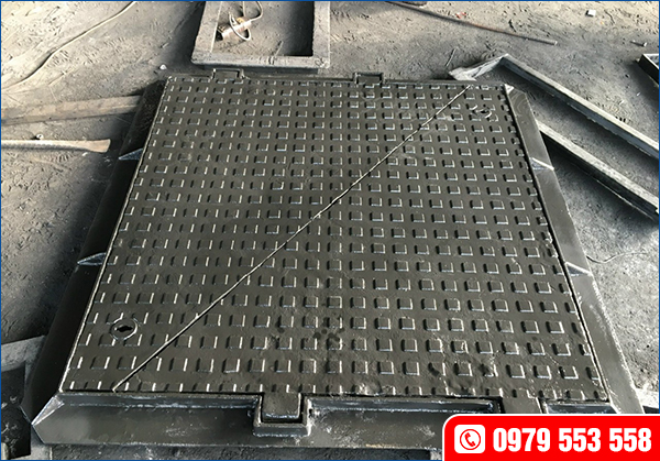 Nắp hố ga thân vuông nắp vuông