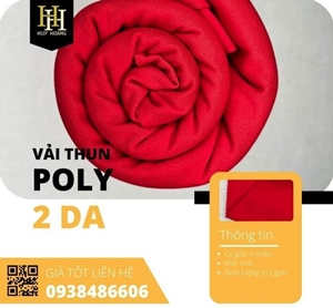 Vải thun poly 2 da