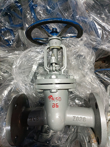 Van 2 chiều mặt bích thép PN25