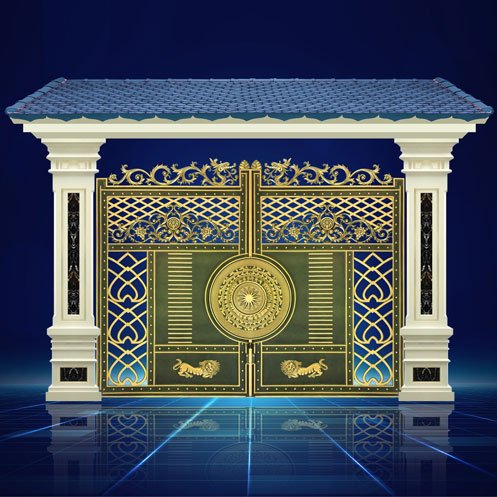 Cổng trống đồng sư tử