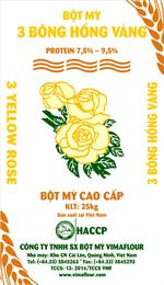 Bột mỳ 3 Bông Hồng Vàng