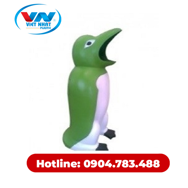 Thùng rác nhựa composite chim cánh cụt