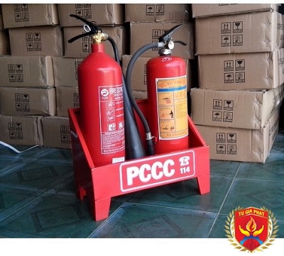 Kệ để bình chữa cháy đơn, đôi