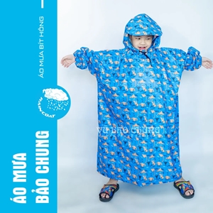 Áo Mưa Bít Hông Trẻ Em BH04