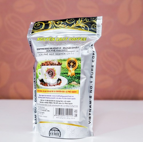 Cà phê nguyên chất Hạt Espresso Blend 2 (Đúng chất - cà phê pha máy)