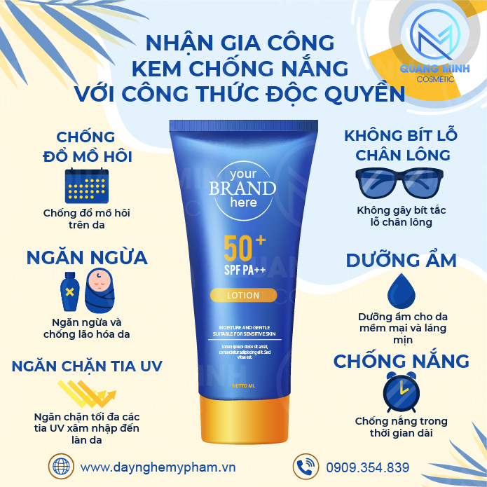 Gia công kem chống nắng