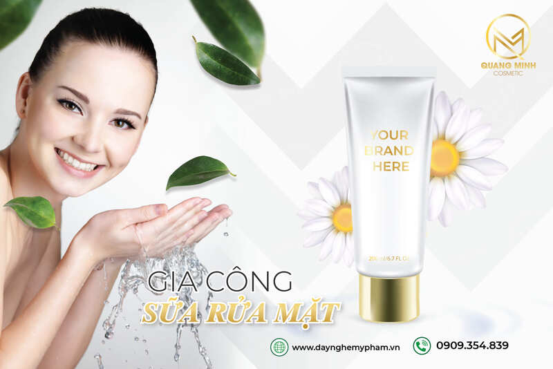 Gia công sữa rửa mặt