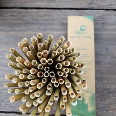 Ống hút cỏ bàng khô 100 ống 20 cm