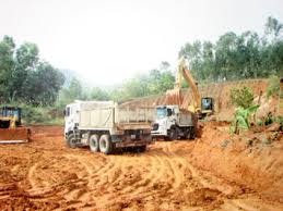 San lấp mặt bằng cầu đường