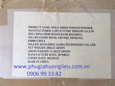 Phụ Gia Bột Cà Chua