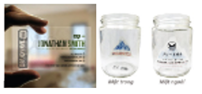 Tem Decal 2 Mặt Dán Chai Trong Suốt